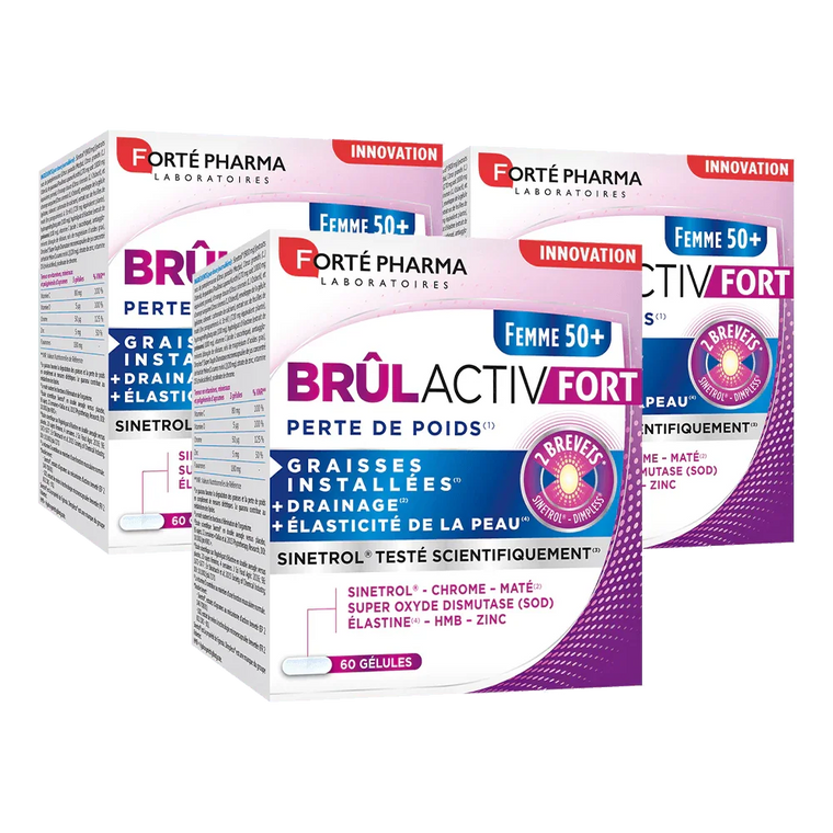 Lot de 3 BrûlActiv Fort Femme 50+ - Forté Pharma - Lot de 3 BrûlActiv Fort Femme 50+ - Default Title