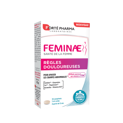 Feminae Règles douloureuses pour apaiser les crampes abdominales Forté Pharma
