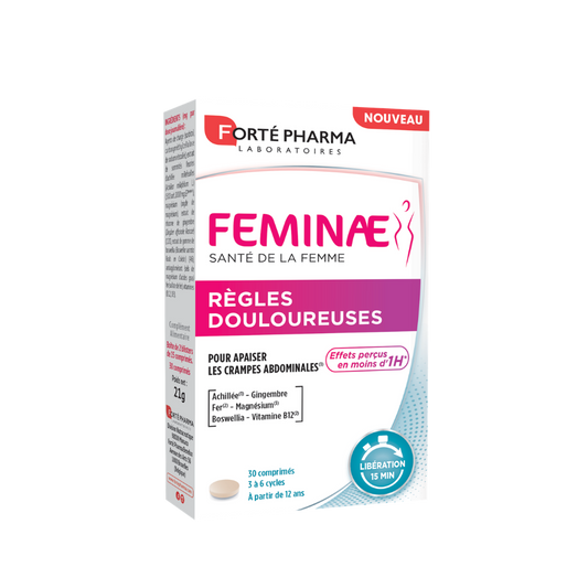 Feminae Règles douloureuses pour apaiser les crampes abdominales Forté Pharma