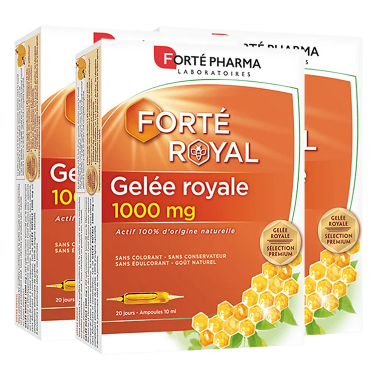 Lot de 3 Forté Royal Gelée Royale 1000 mg - Forté Pharma - Lot de 3 Forté Royal Gelée Royale 1000 mg - Default Title
