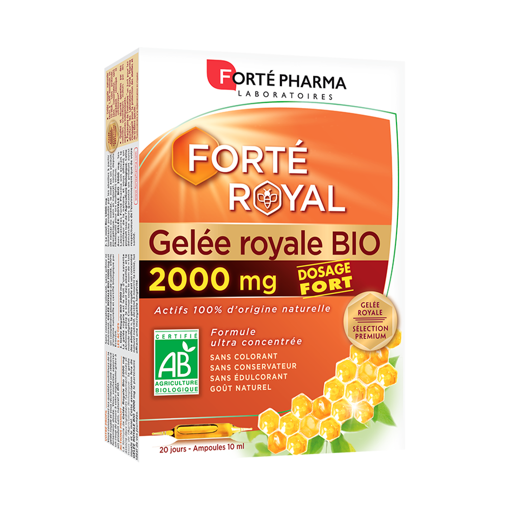 Acheter Gelée Royale BIO 2000mg FortéRoyal