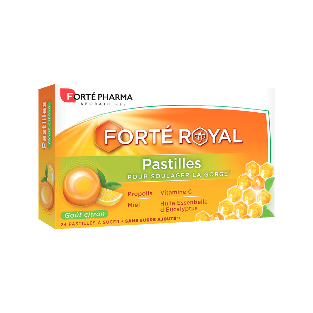 Acheter FortéRoyal Pastilles gorge citron