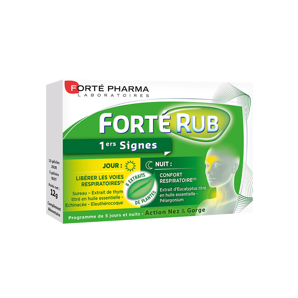FortéRub 1ers Signes rhume hiver