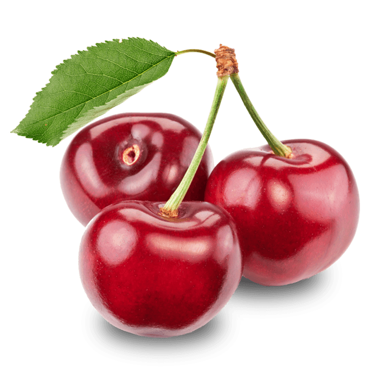 Cerises fraîches, antioxydants naturels.