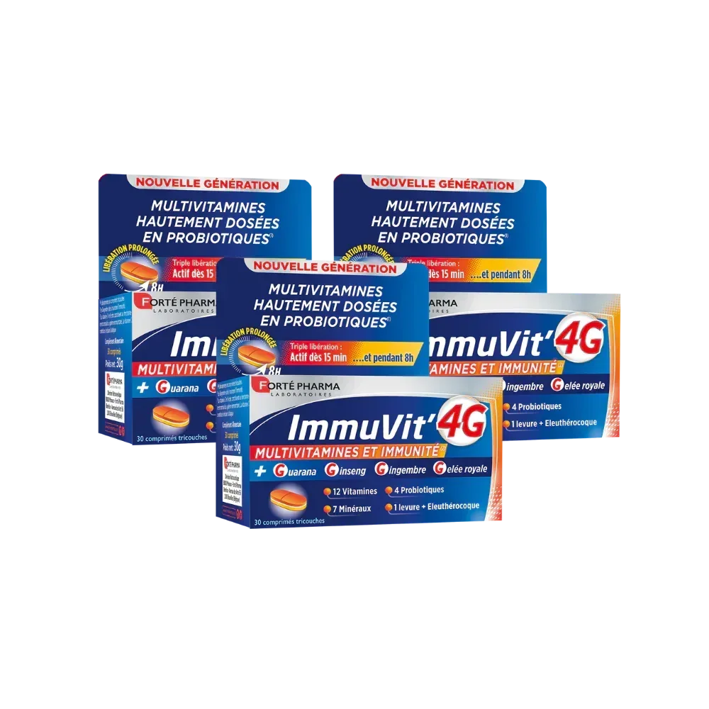 Lot de 3 ImmuVit'4G - Forté Pharma - Lot de 3 ImmuVit'4G - Default Title
