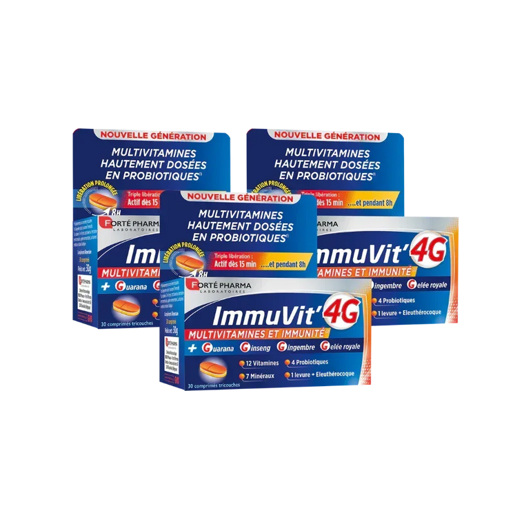 Lot de 3 ImmuVit'4G - Forté Pharma - Lot de 3 ImmuVit'4G - Default Title