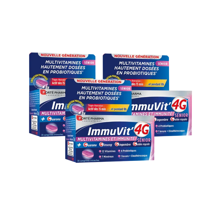 Lot de 3 ImmuVit'4G Sénior - Forté Pharma - Lot de 3 ImmuVit'4G Sénior - Default Title