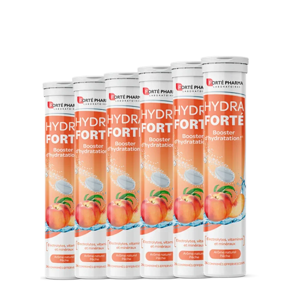 Lot de 6 Hydra Forté Pêche - Forté Pharma - Lot de 6 Hydra Forté Pêche - Default Title