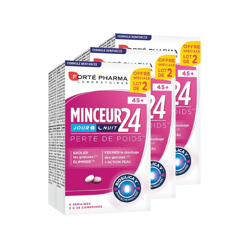 Lot de 3 Minceur 24 45+ - Forté Pharma - Lot de 3 Minceur 24 45+ - Default Title