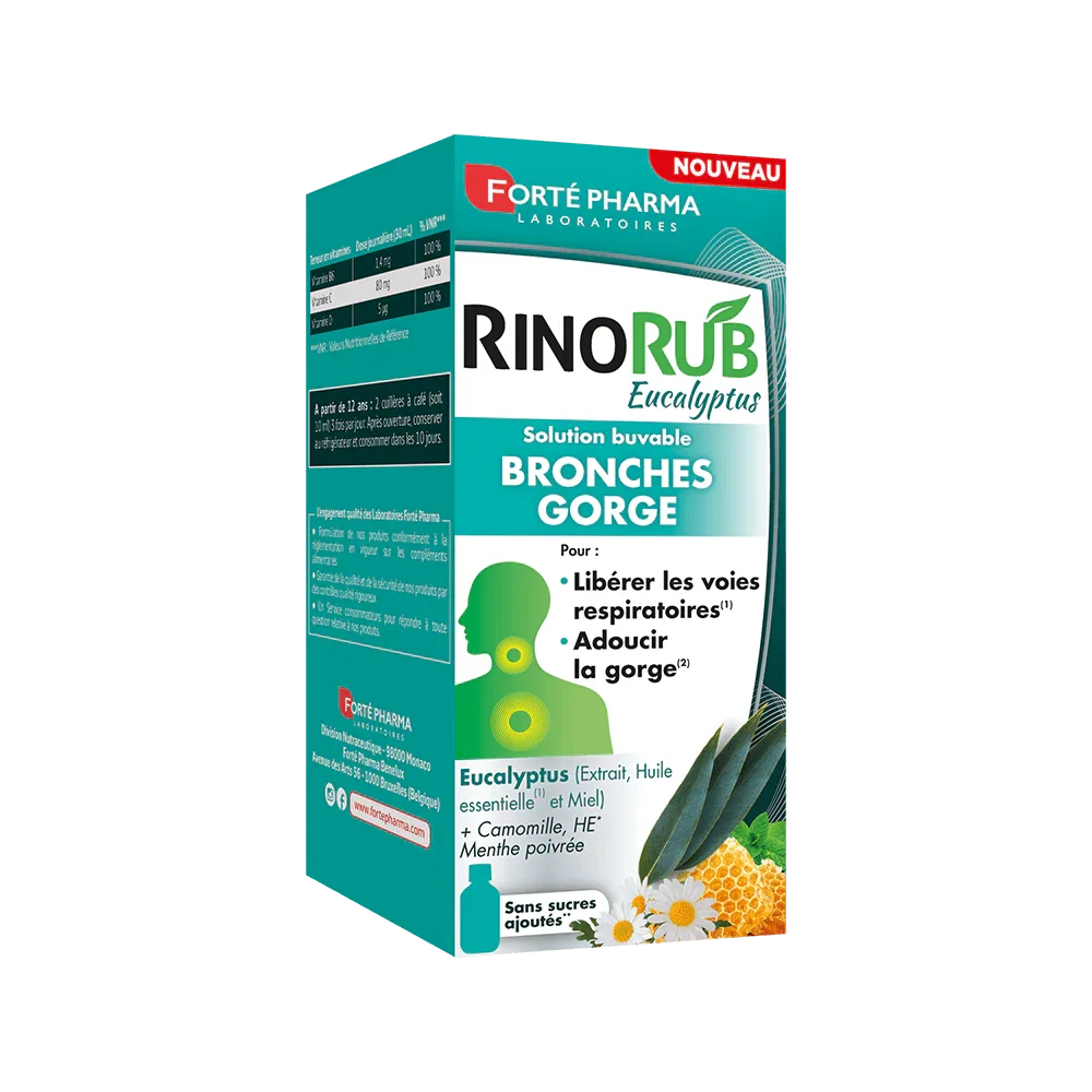 RinoRub Bronches - Gorge Solution buvable - Forté Pharma - RinoRub Bronches - Gorge Solution buvable - Default Title