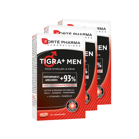 Lot de 3 Tigra+ Men - Forté Pharma - Lot de 3 Tigra+ Men - Default Title
