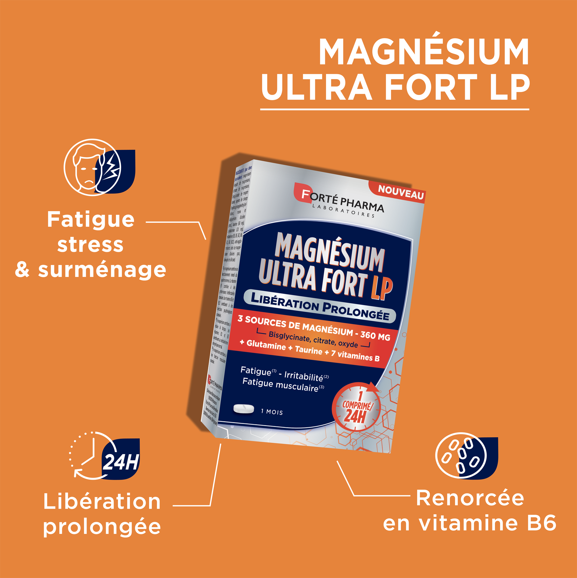 Magnésium Ultra Fort lutter contre la fatigue bénéfices