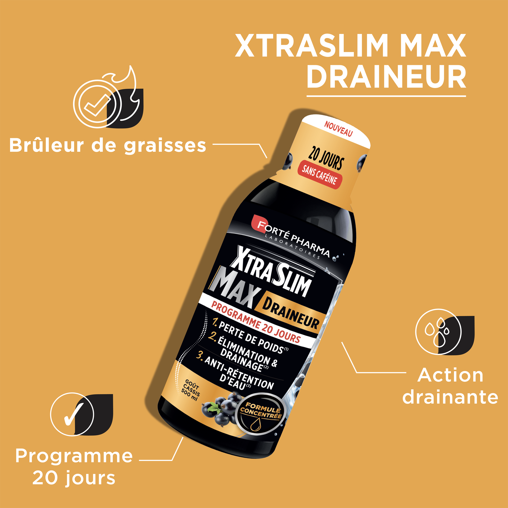 XtraSlim Max Draineur drainant perte de poids bénéfices
