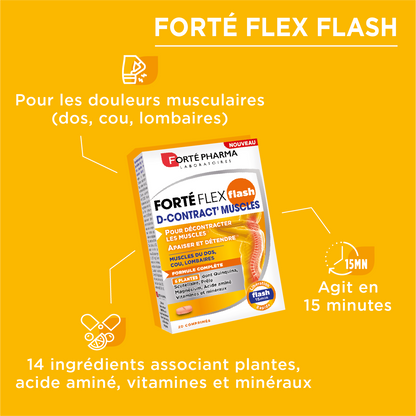 Actions décontractant muscles Fortéflex Flash D-Contract 