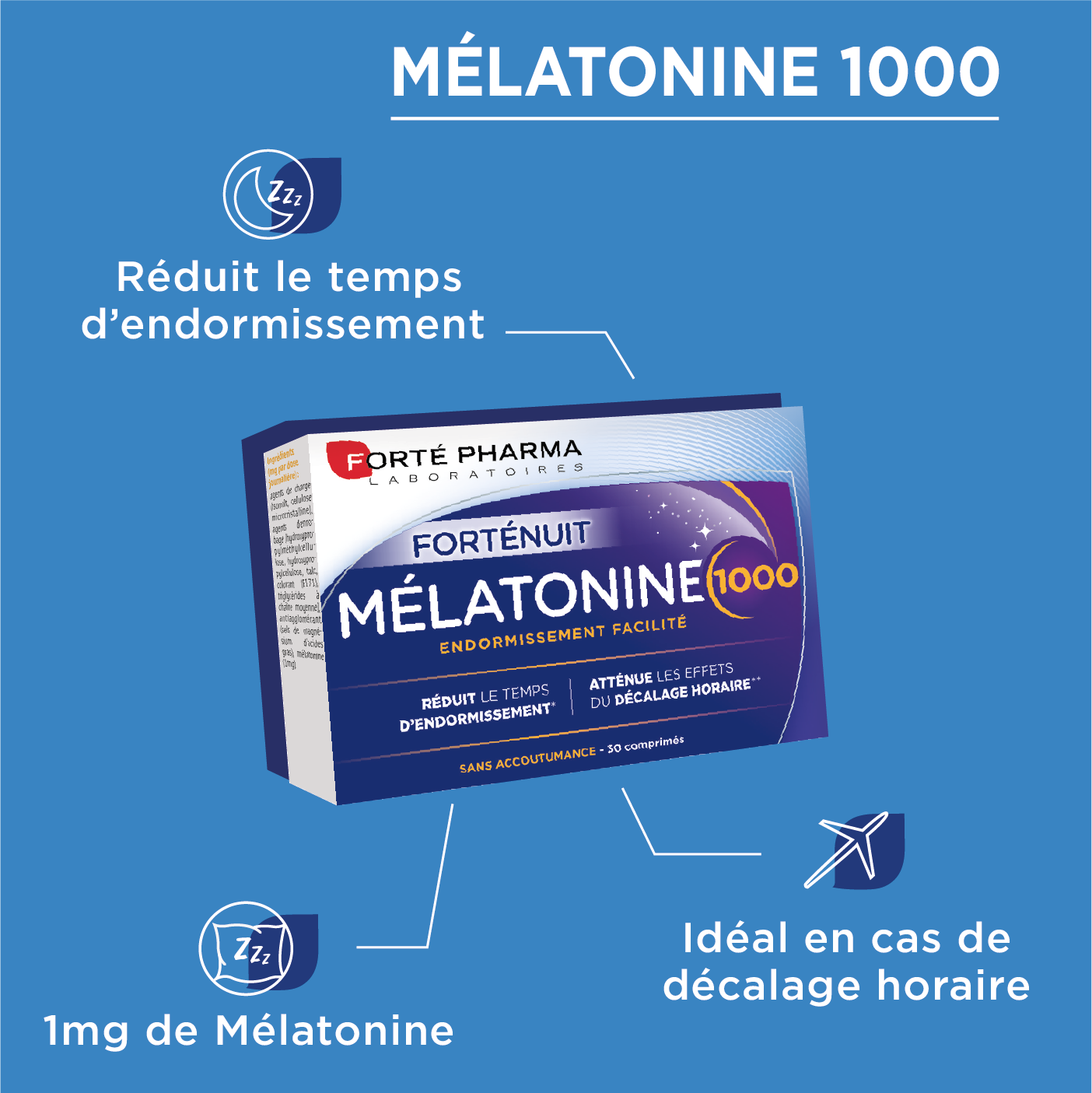 Mélatonine 1g bienfaits sommeil