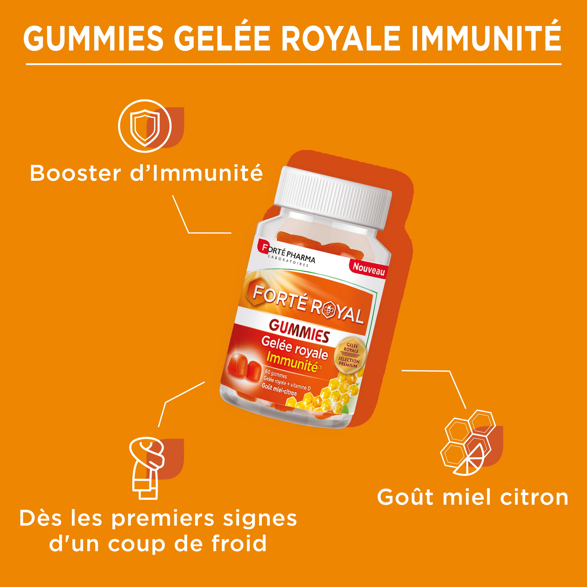 gummies gelée royale immunité bienfaits ruche